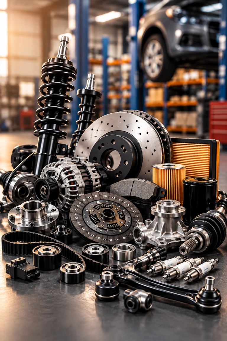 automotive parts workshop showcase